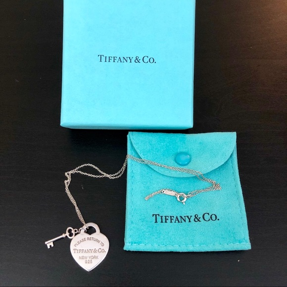 Tiffany & Co. Jewelry - Tiffany & Co. Heart tag with Key Pendant